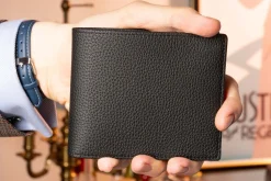 Le Grand 10 Card Black Togo Calf Leather Wallet