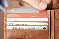 Le Grand 10 Card Saddle Brown Montecristo Leather Wallet