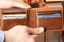 Le Grand 10 Card Saddle Brown Montecristo Leather Wallet