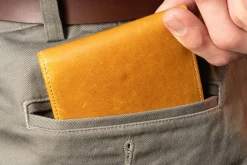 Le Grand 10 Card Vintage Gold Full-Grain Leather Wallet