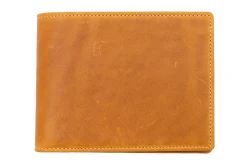 Le Grand 10 Card Vintage Gold Full-Grain Leather Wallet