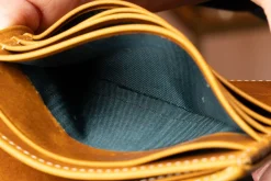 Le Grand 10 Card Vintage Gold Full-Grain Leather Wallet