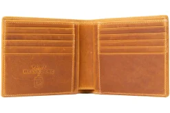 Le Grand 10 Card Vintage Gold Full-Grain Leather Wallet