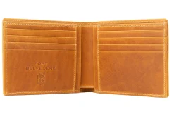 Le Grand 10 Card Vintage Gold Full-Grain Leather Wallet