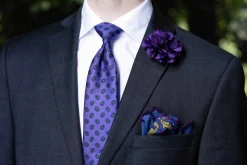 Life-Sized Dark Purple Carnation Boutonnière Flower