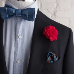 Life-Sized Dark Red Carnation Boutonnière Flower