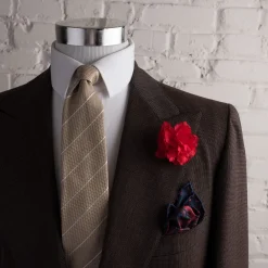 Life-Sized Dark Red Carnation Boutonnière Flower