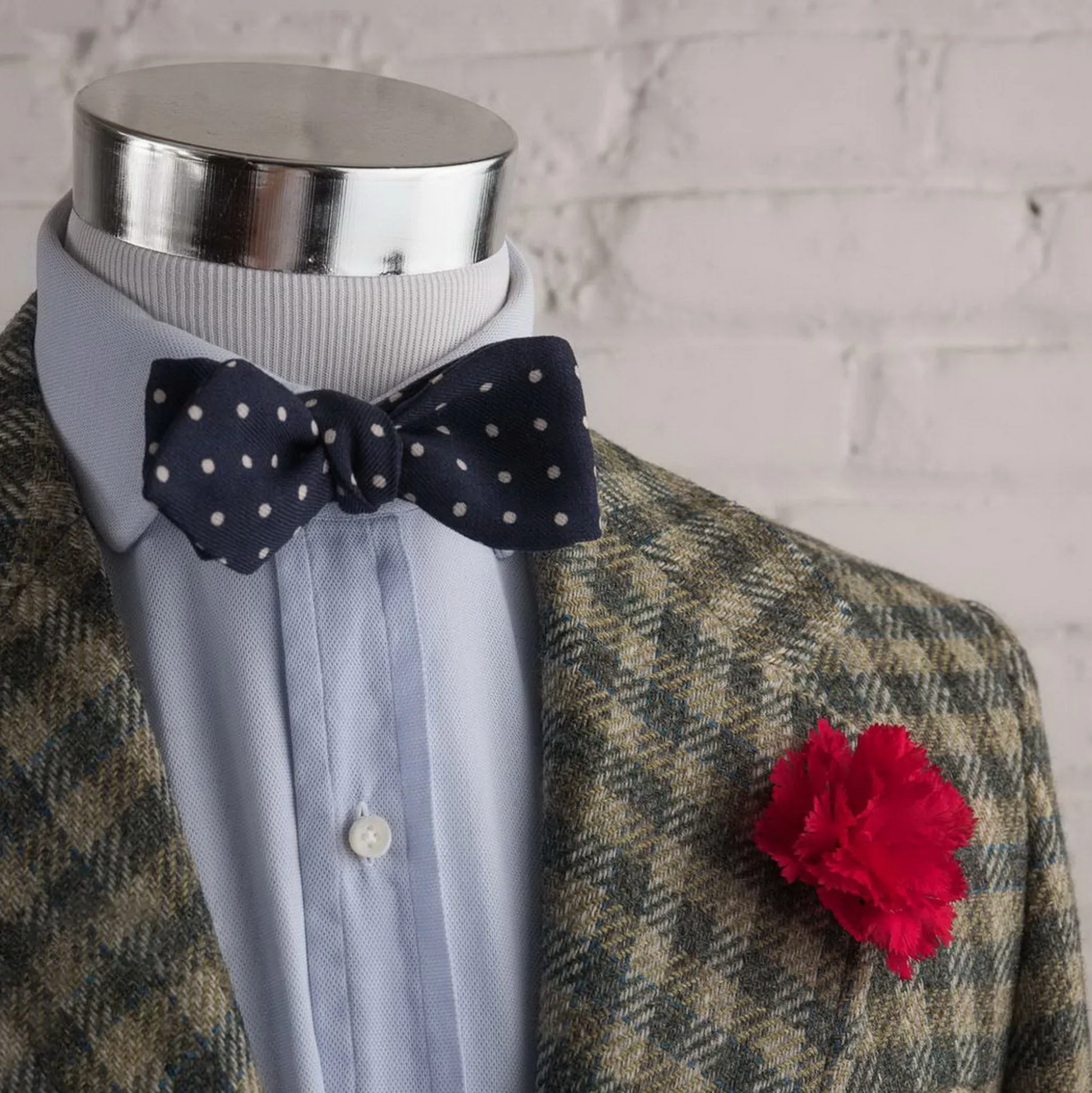 Life-Sized Dark Red Carnation Boutonnière Flower