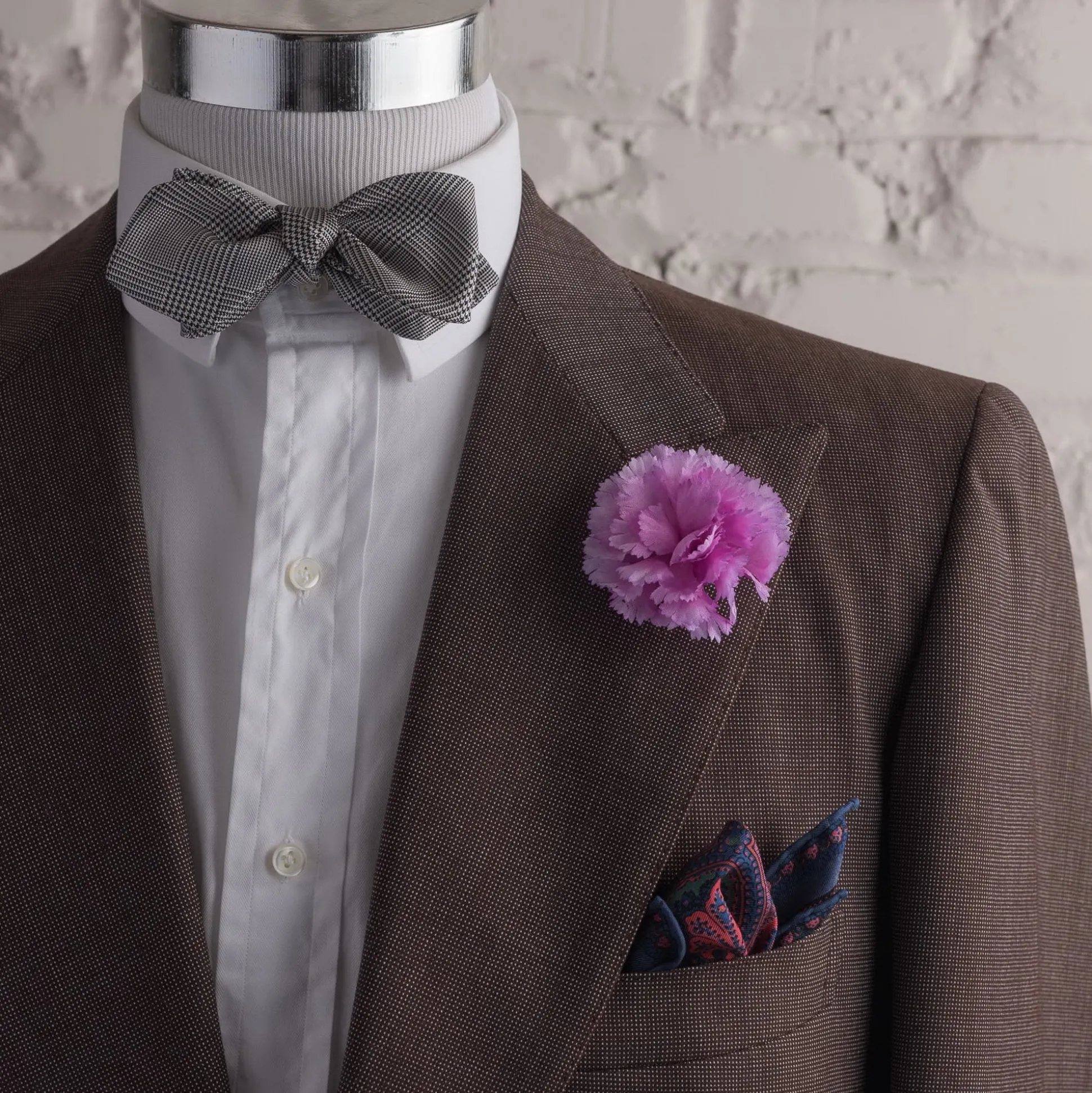 Life-Sized Pink Carnation Boutonnière Flower