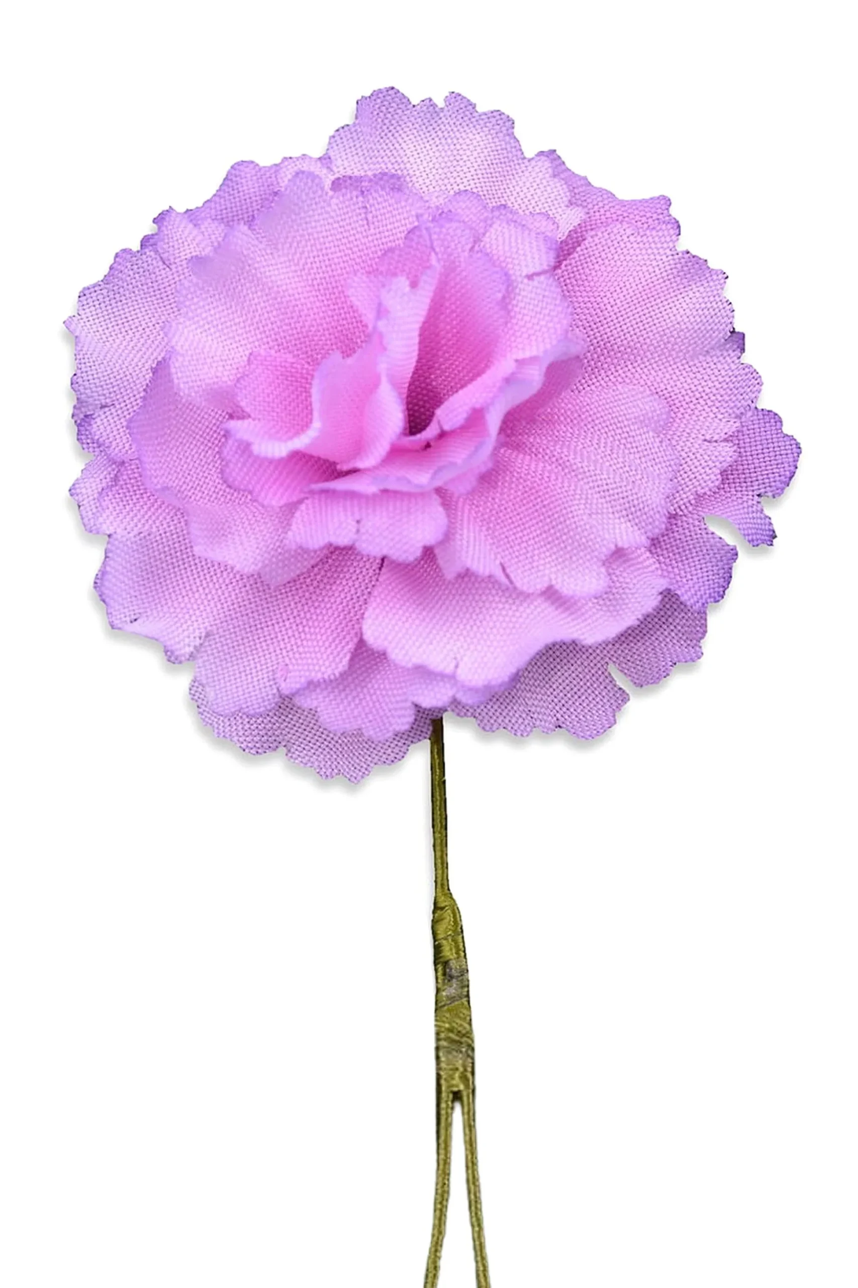 Life-Sized Pink Carnation Boutonnière Flower