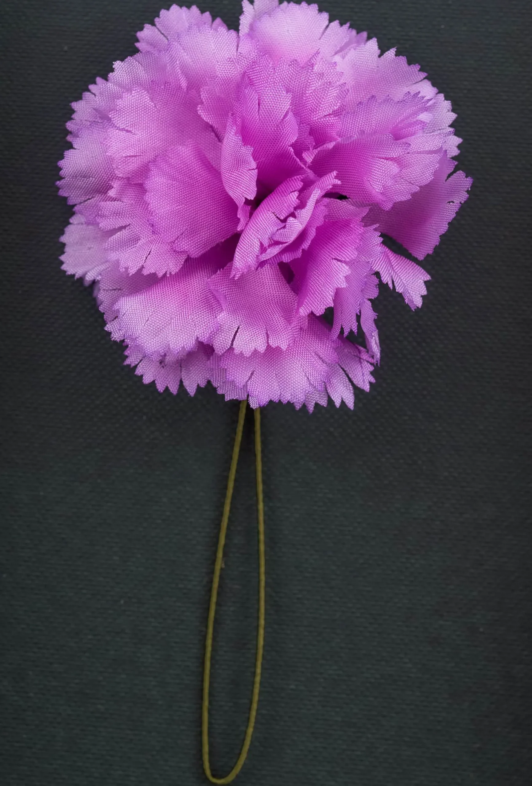 Life-Sized Pink Carnation Boutonnière Flower