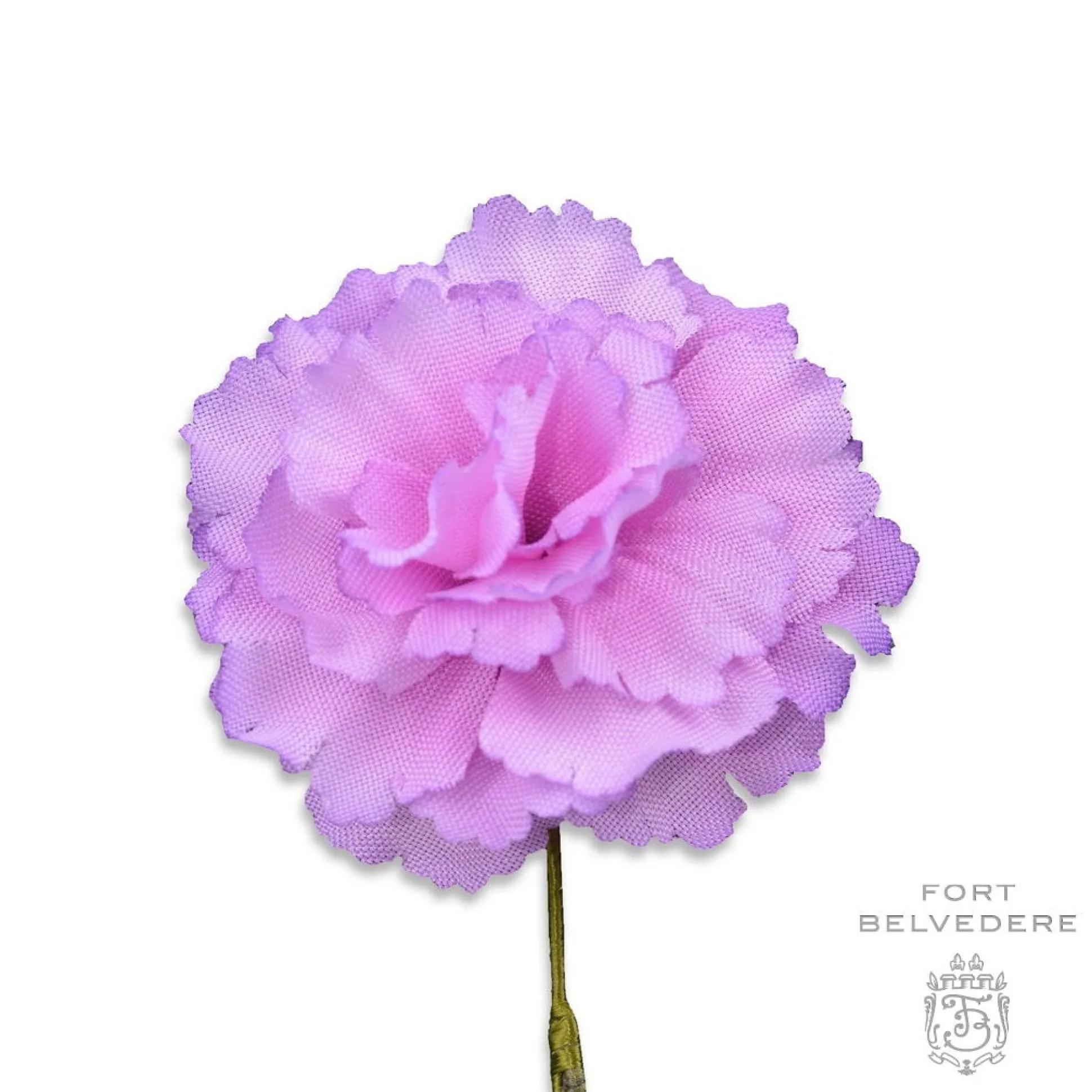 Life-Sized Pink Carnation Boutonnière Flower