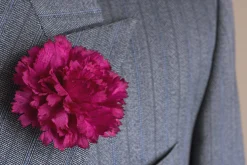Life-Sized Purple Carnation Boutonnière Flower