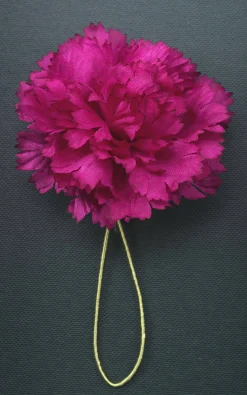 Life-Sized Purple Carnation Boutonnière Flower