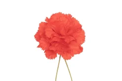 Life-Sized Tuxedo Red Carnation Boutonnière Flower