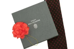 Life-Sized Tuxedo Red Carnation Boutonnière Flower