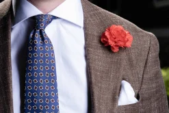 Life-Sized Tuxedo Red Carnation Boutonnière Flower