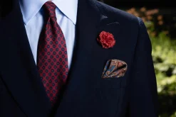 Life-Sized Tuxedo Red Carnation Boutonnière Flower