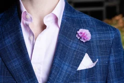 Life-Size Pale Pink Carnation Boutonnière Flower