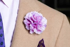 Life-Size Pale Pink Carnation Boutonnière Flower