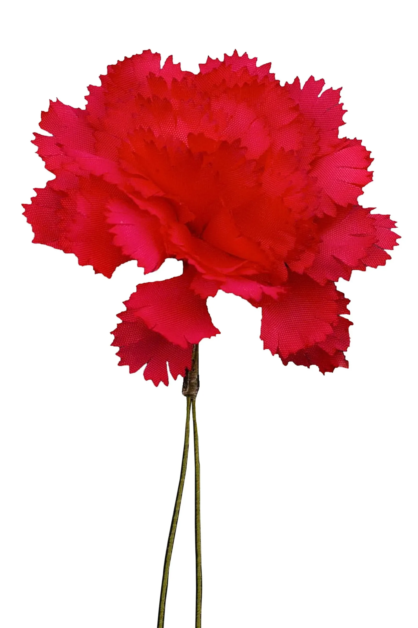 Life-Size Red Carnation Boutonnière Flower