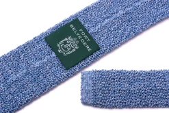 Light Blue Mottled Silk Knit Tie