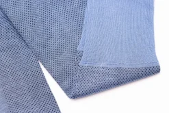 Light Blue & Navy Blue Two-Tone Cotton Socks
