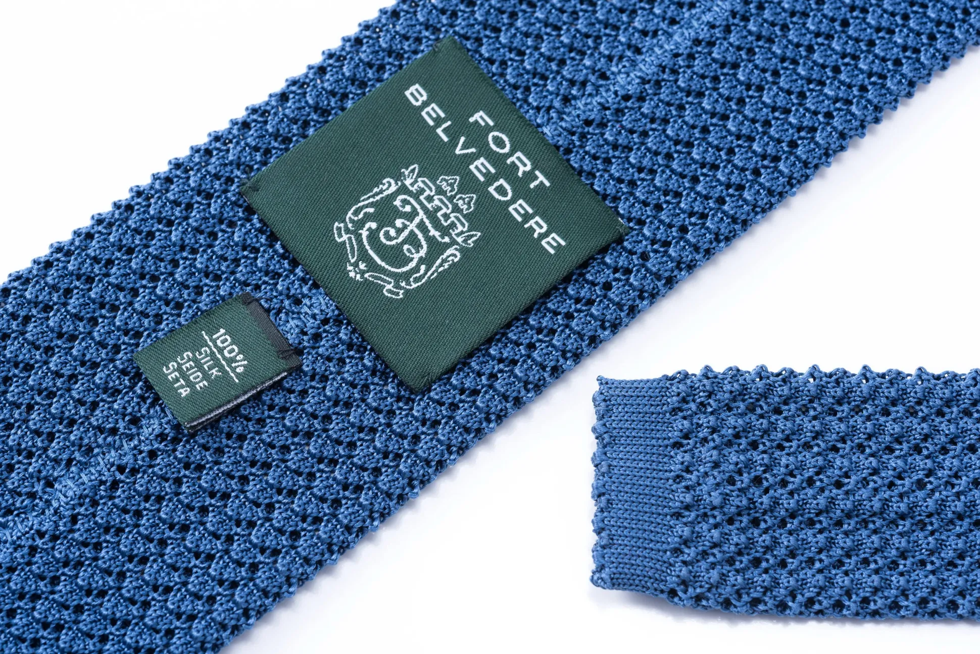 Light Blue Silk Knit Tie