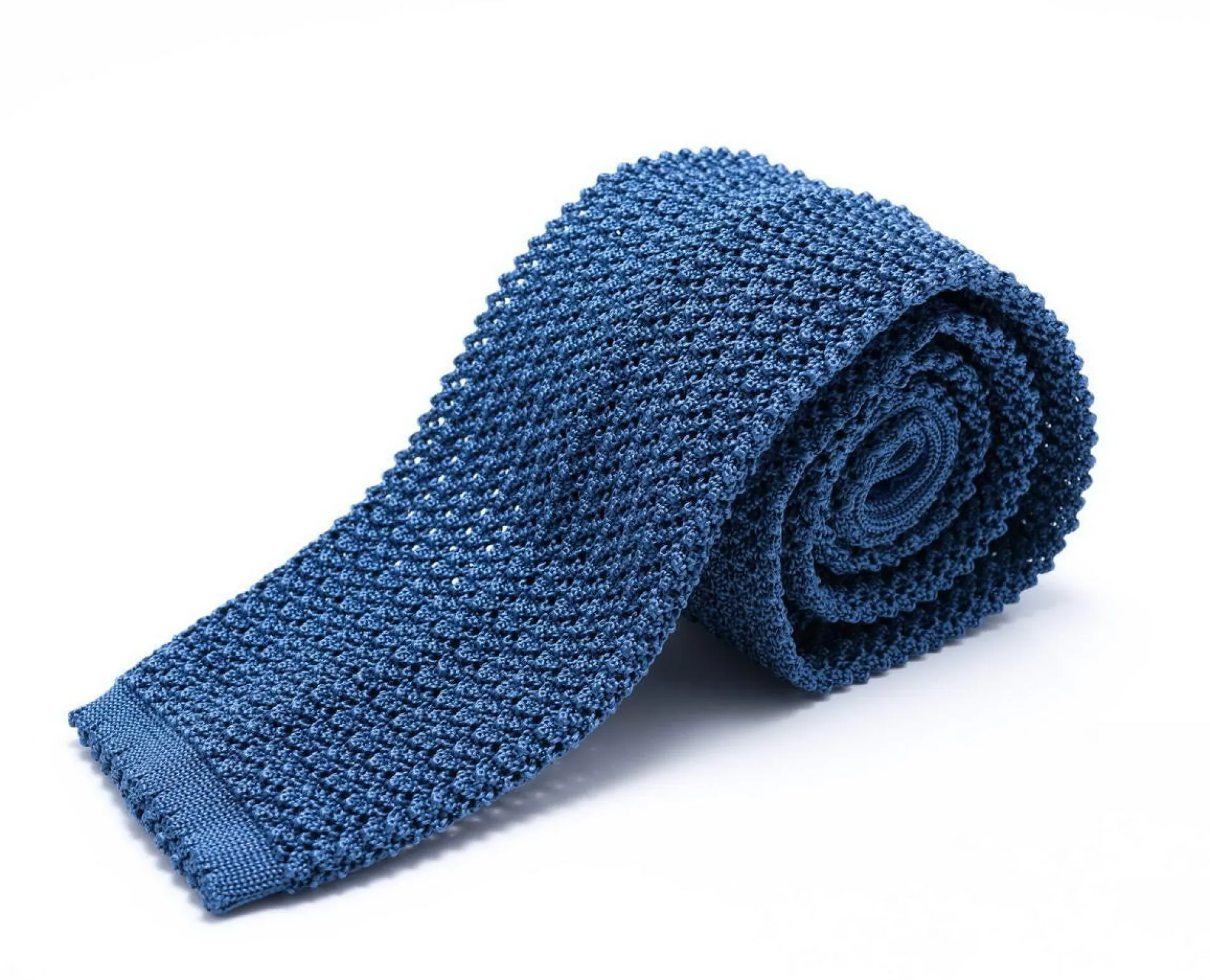 Light Blue Silk Knit Tie