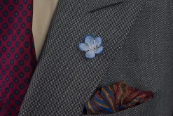 Light Blue Veronica Persica Boutonnière Flower