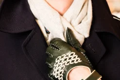 Light Gray Herringbone Cashmere Scarf