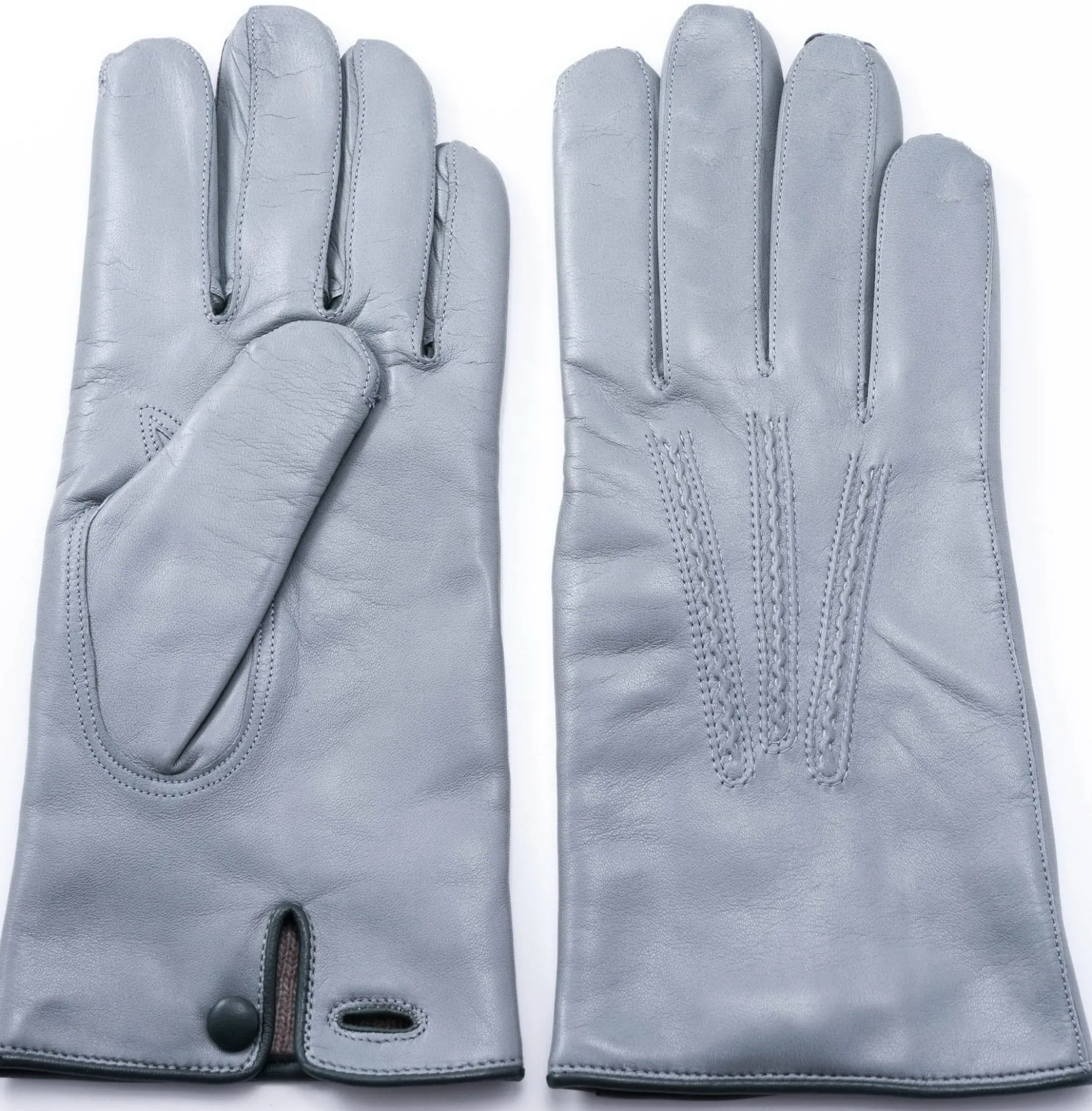 Light Gray Lamb Nappa Gloves