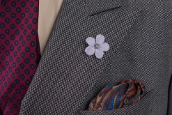 Light Lavender Geranium Silk Boutonnière Flower