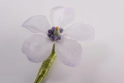 Light Lavender Geranium Silk Boutonnière Flower