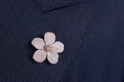 Light Lavender Geranium Silk Boutonnière Flower