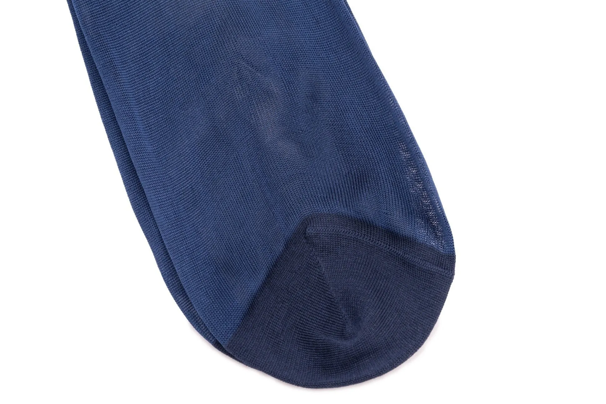 Light Navy Silk Formal Socks