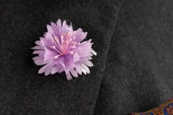 Light Purple Cornflower Boutonnière Flower