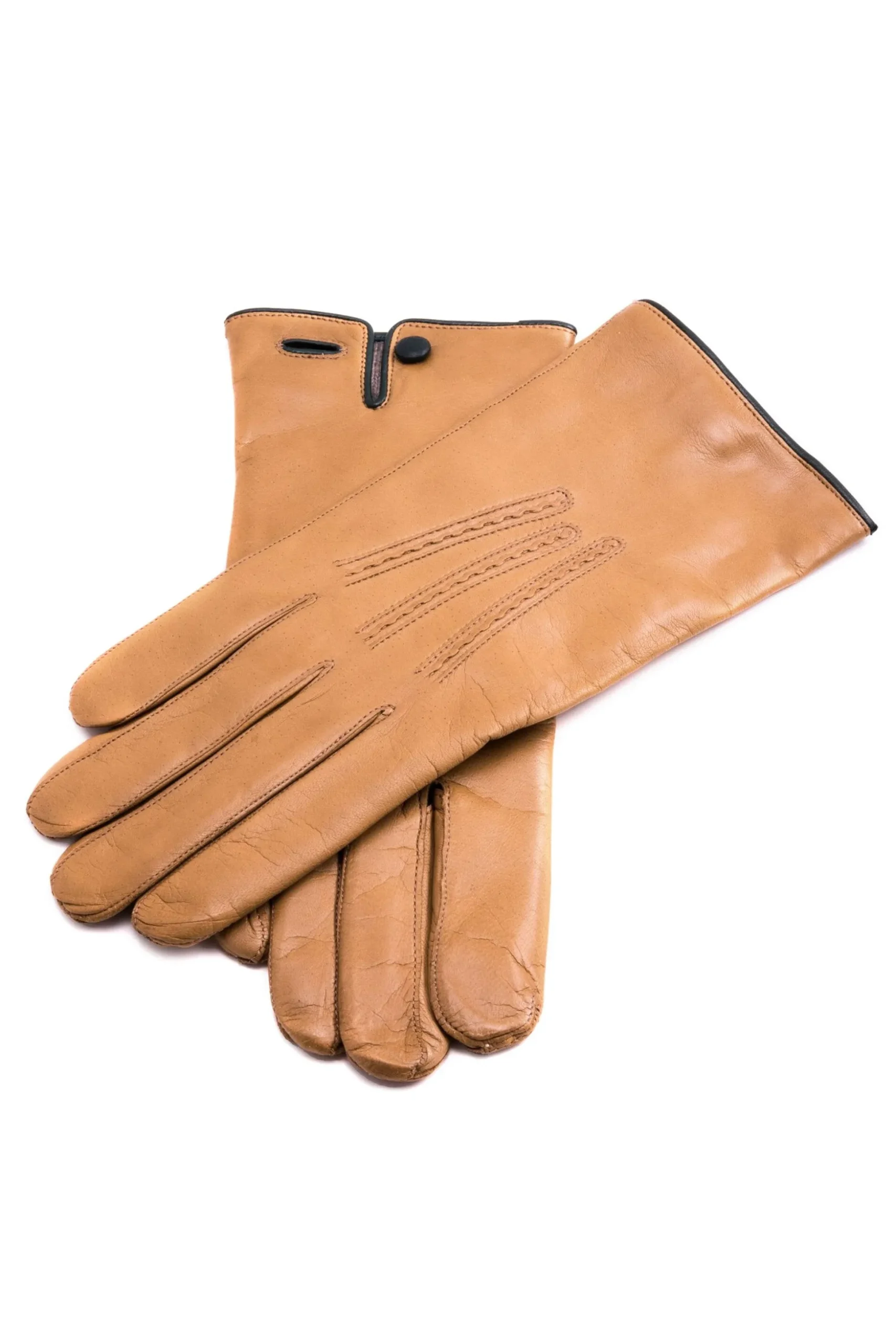 Light Tan Cashmere Lined Lamb Nappa Gloves