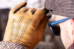 Light Tan Touchscreen Lamb Nappa Gloves