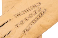 Light Tan Touchscreen Lamb Nappa Gloves
