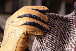 Light Tan Touchscreen Lamb Nappa Gloves
