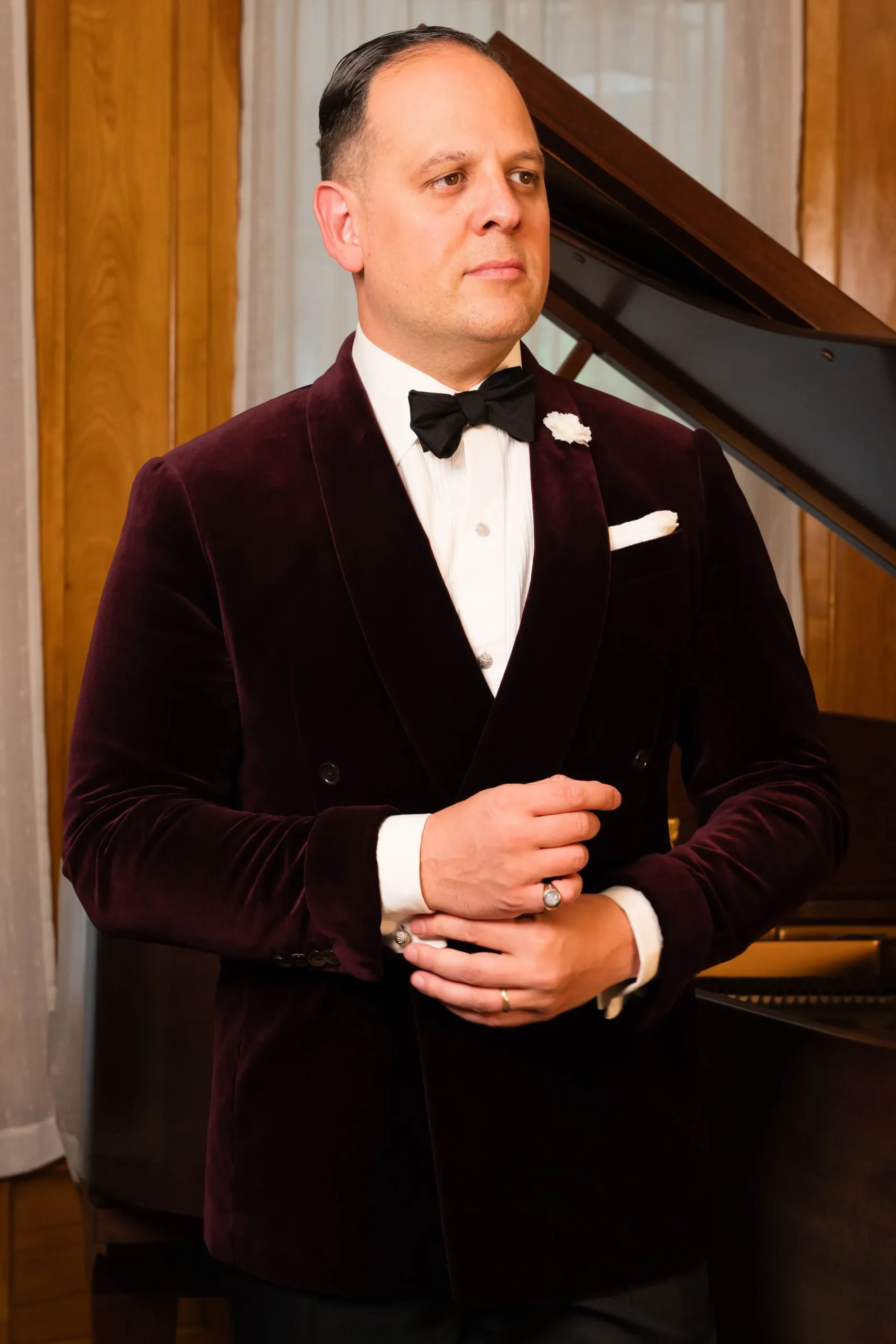 Luxury Black Tie Bundle with Platinum Accessories