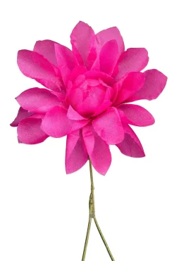 Magenta Dahlia Silk Boutonnière Flower