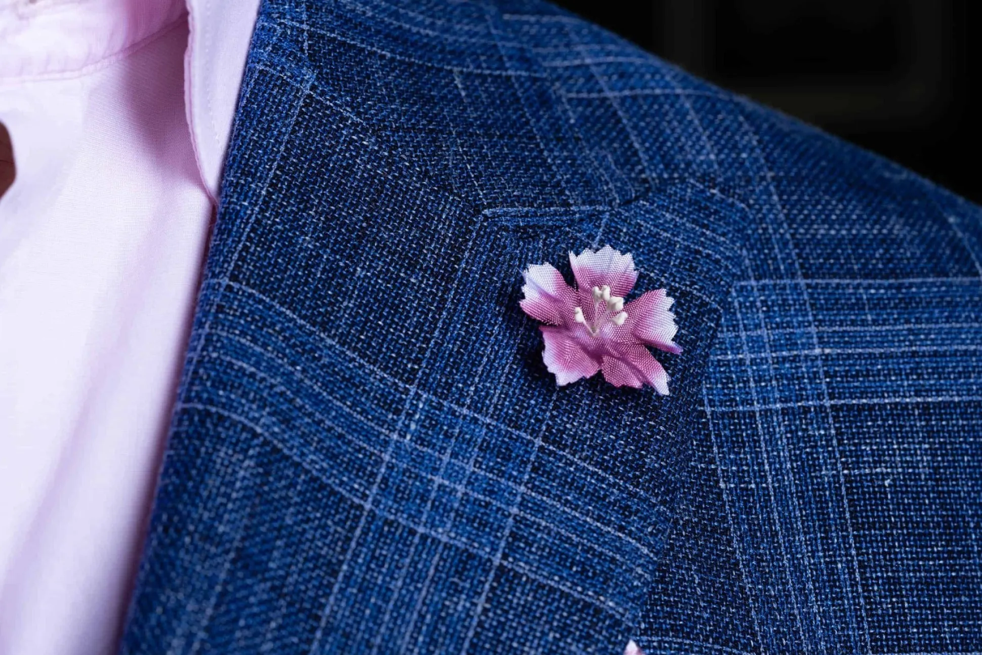 Magenta Mini Clove Boutonnière Flower