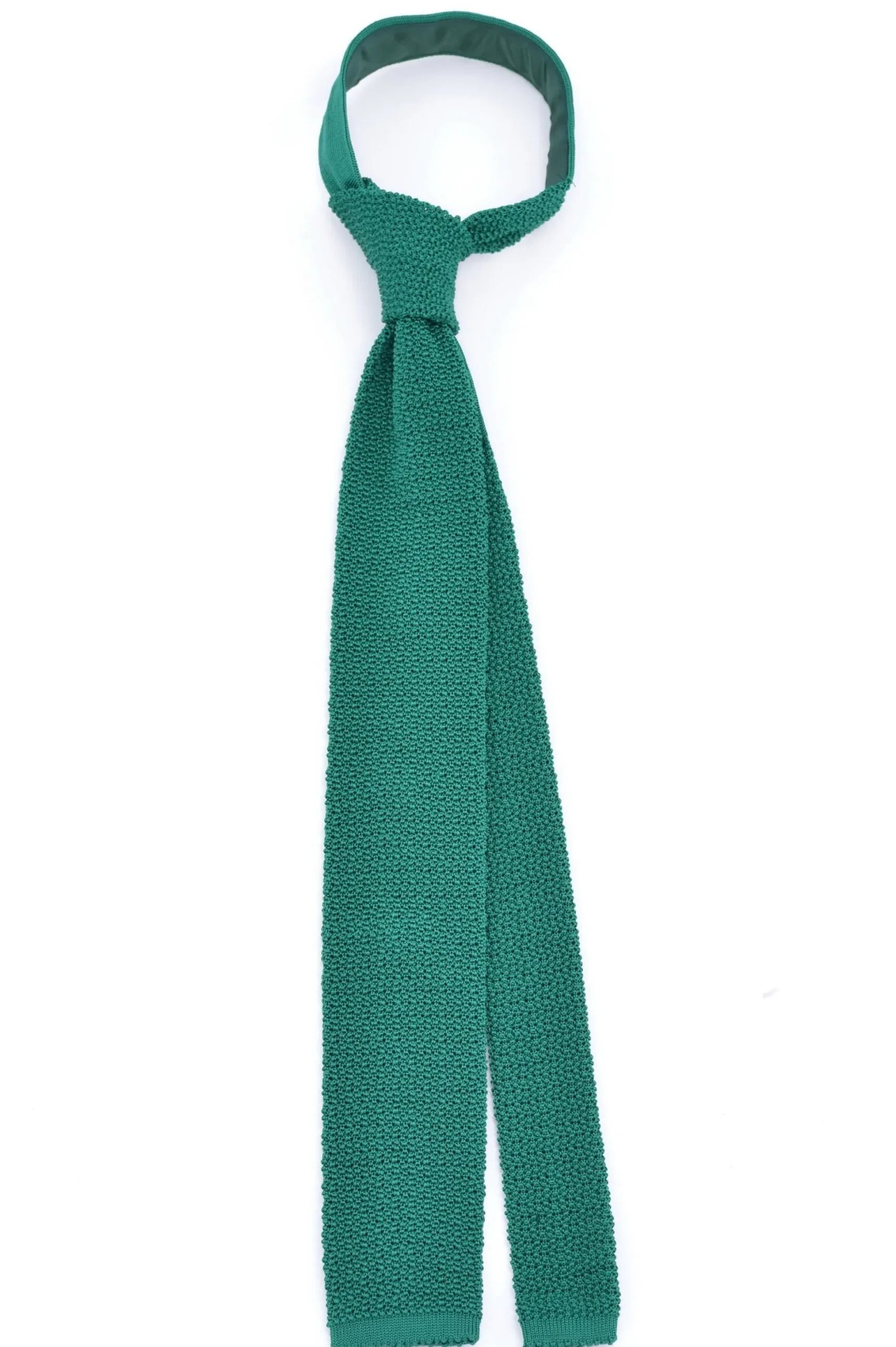 Malachite Green Silk Knit Tie