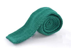 Malachite Green Silk Knit Tie