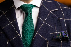 Malachite Green Silk Knit Tie