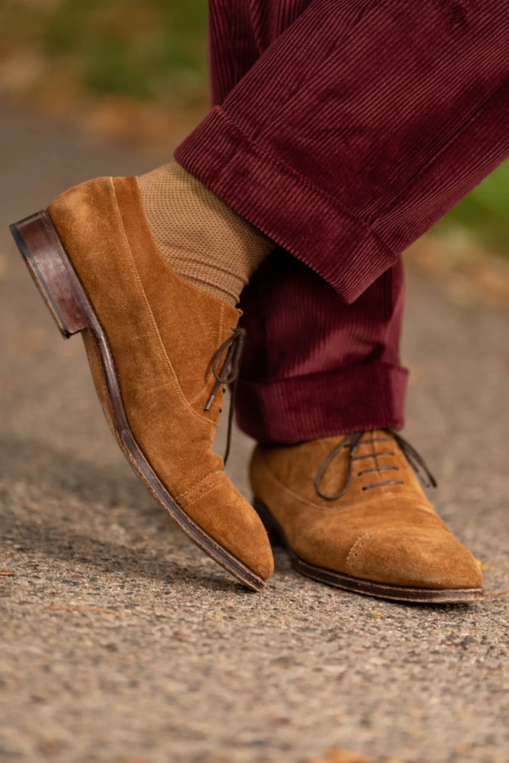 Maroon Stancliffe Corduroy Trousers