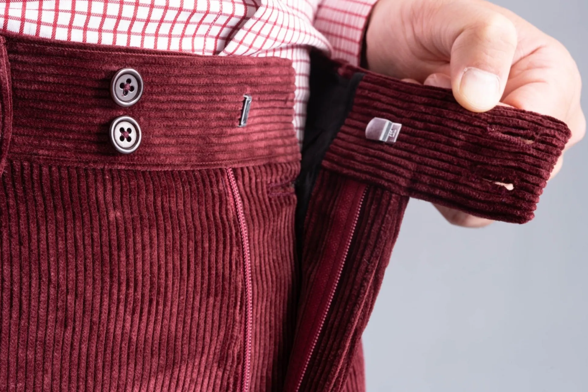 Maroon Stancliffe Corduroy Trousers
