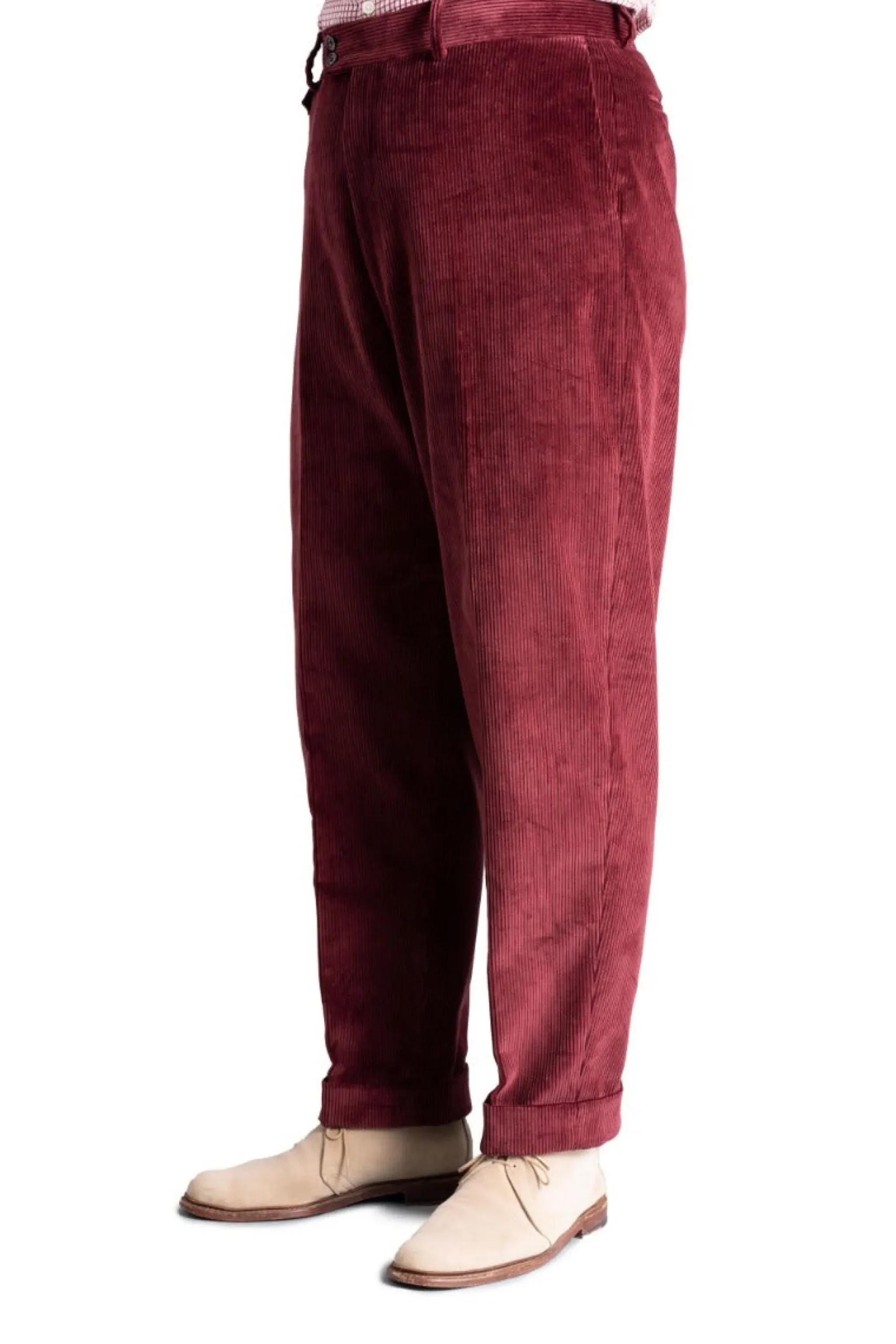 Maroon Stancliffe Corduroy Trousers